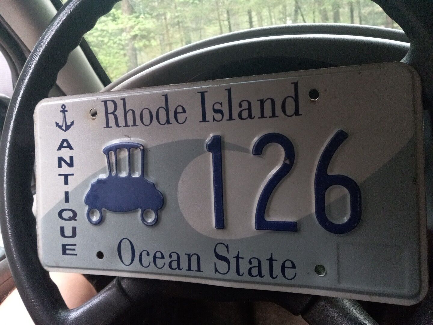 rhode island antique license plate