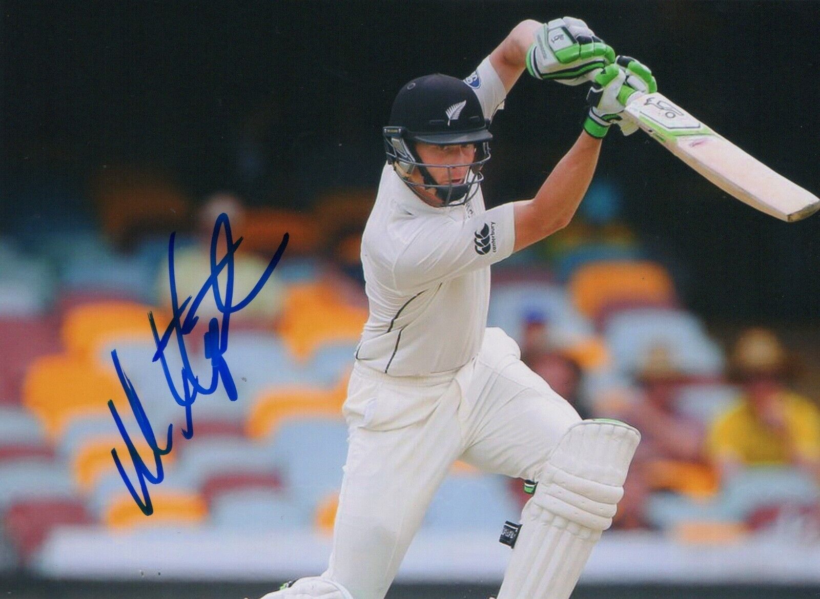5x7 Original Autographed Photo of New Zealand Cricketer Martin Guptill