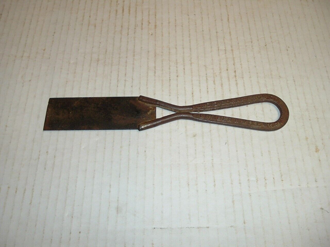 Vintage Advertising Putty Knife Tool JNO D Bogart & Son Co Lumber & Mill Work