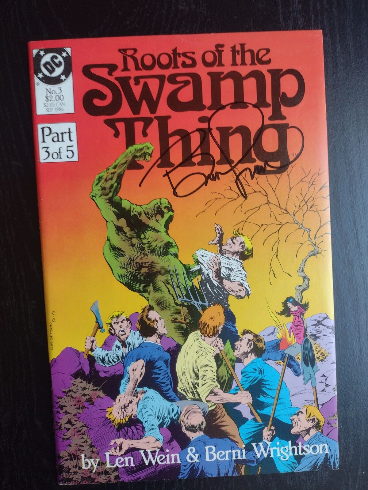 Roots of the Swamp Thing #3 SIGNED