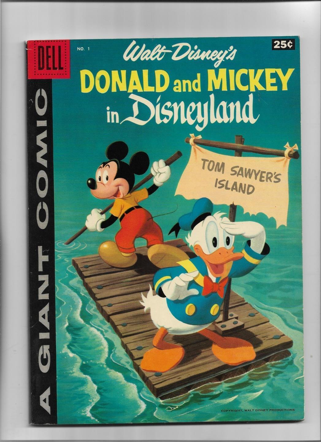 WALT DISNEY\'S MICKEY AND DONALD IN DISNEYLAND #1 1958 VERY FINE- 7.5 3536