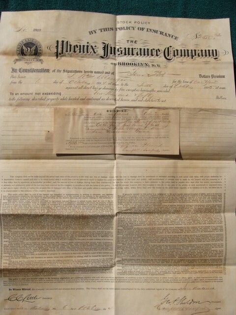 RARE 1895 Meager Hotel San Antonio Phenix Insurance Owner Sign Old Texas Brewery