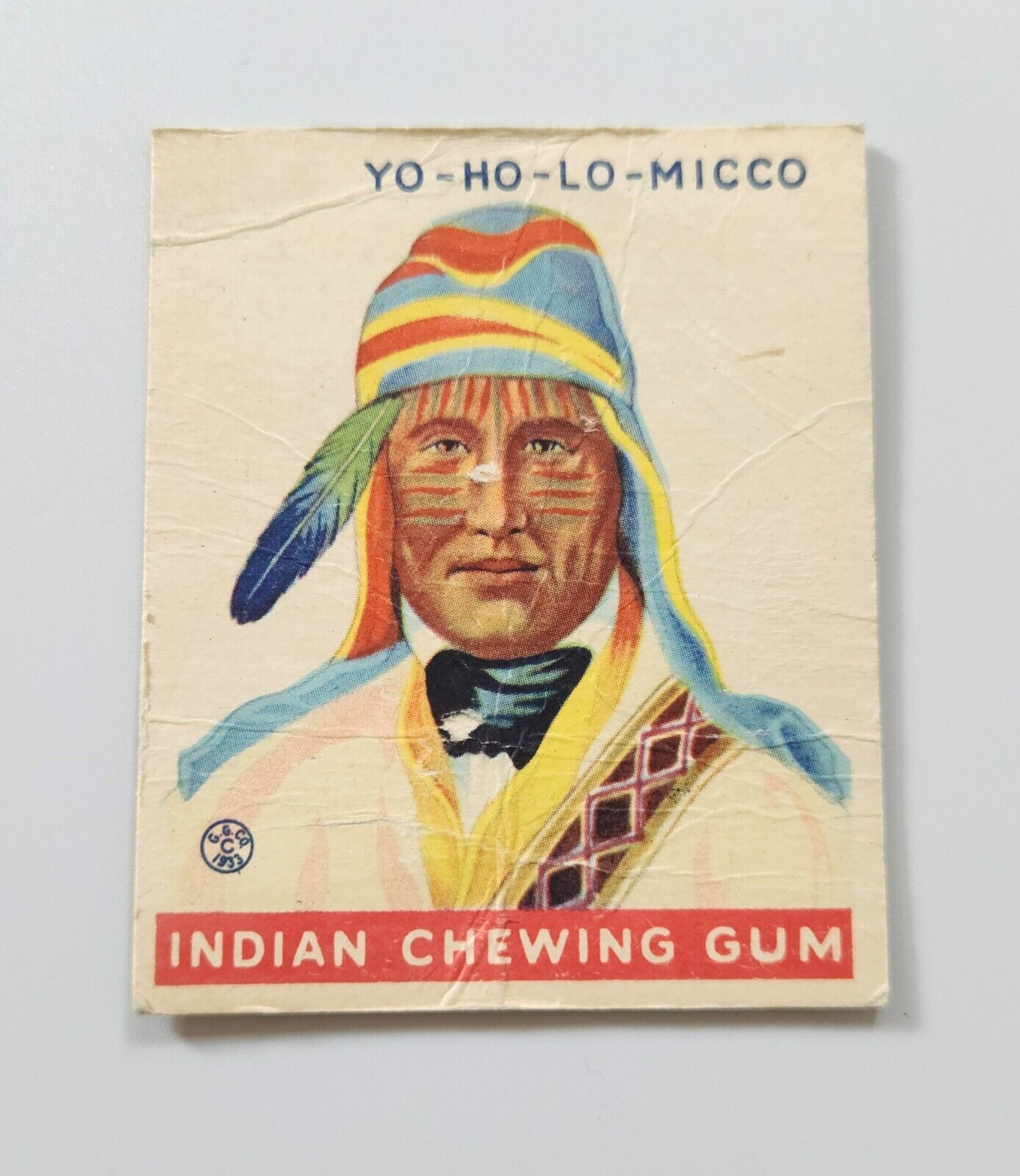 1933 R73 Goudey Indian Gum Card #193 - Series of 312 - YO-HO-LO-MICCO