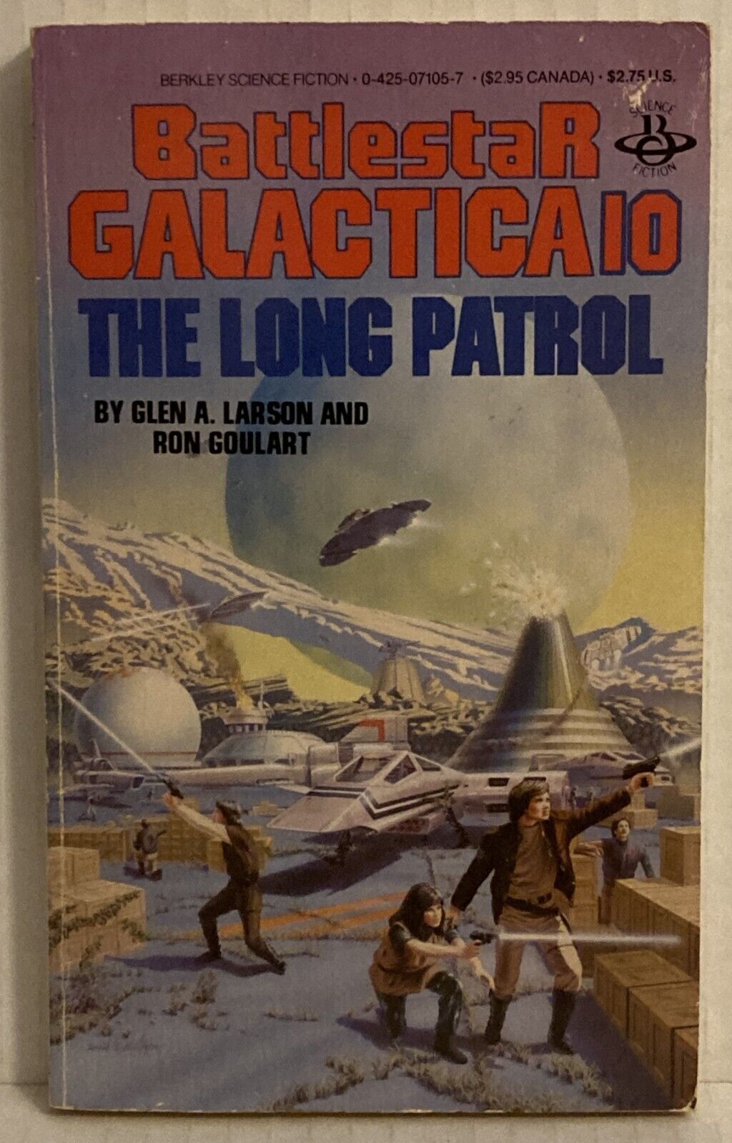 Vintage 1984 Battlestar Galactica #10 The Long Patrol by Ron Goulart Paperback