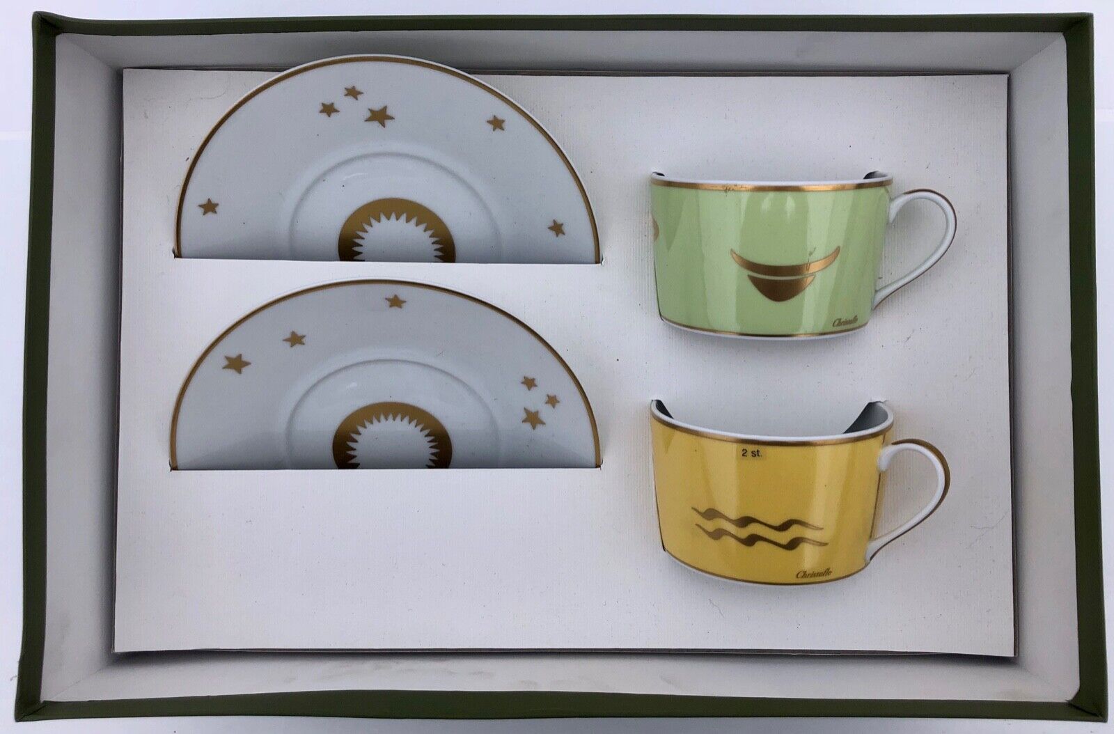 Christofle Porcelain Tea Set for 2, 