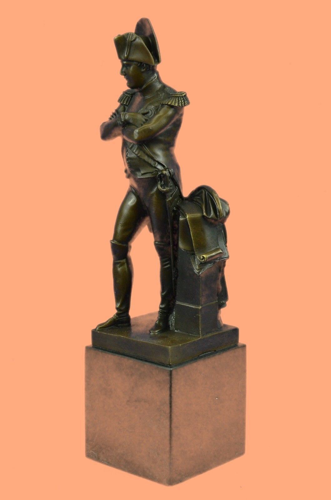Bronze Sculpture Signed Frech Emperor Napoleon Art Deco Statue Figurine DEAL