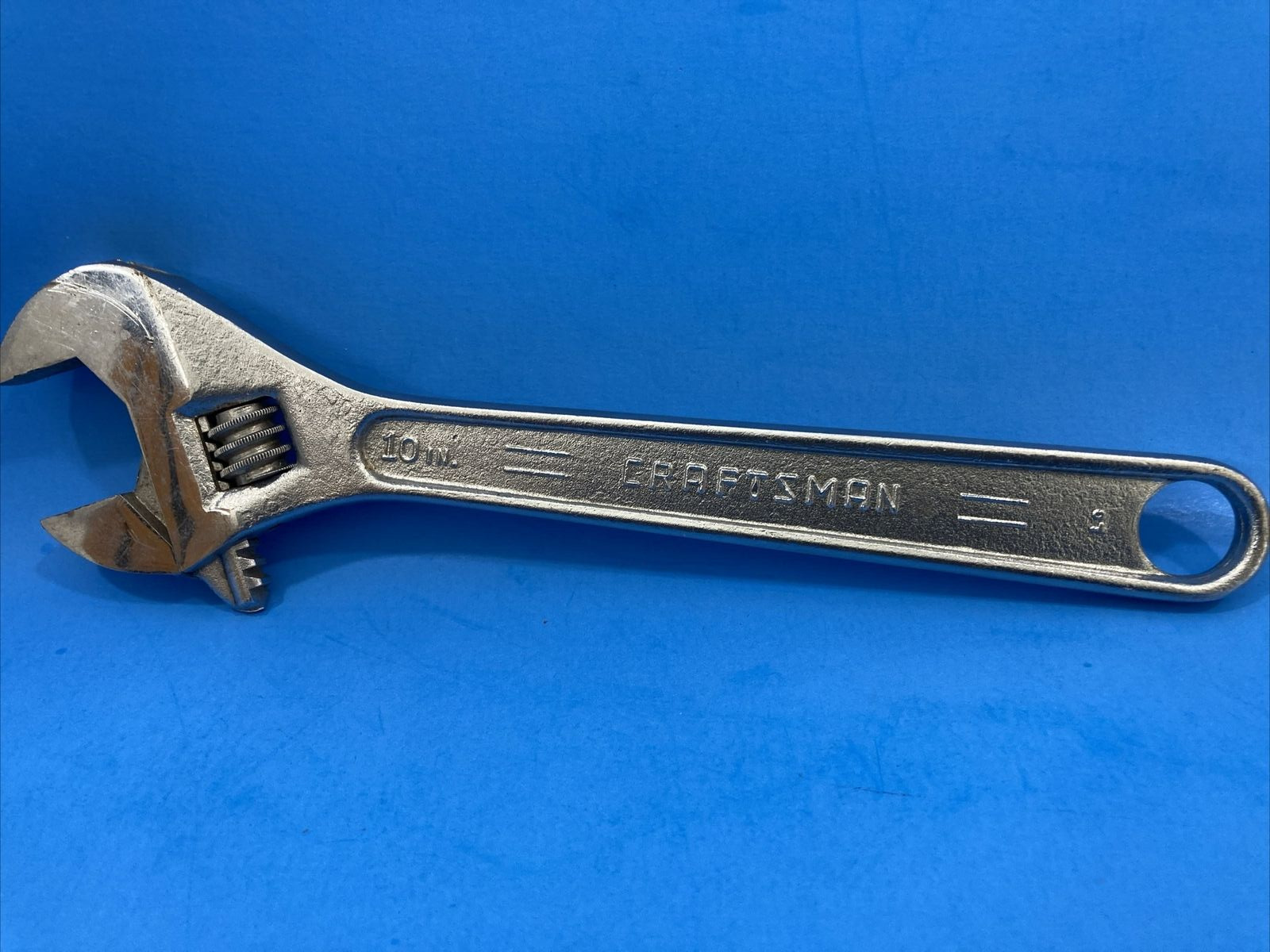 Vintage CRAFTSMAN USA 10 inch Forged Alloy Adjustable Wrench USA Made FS