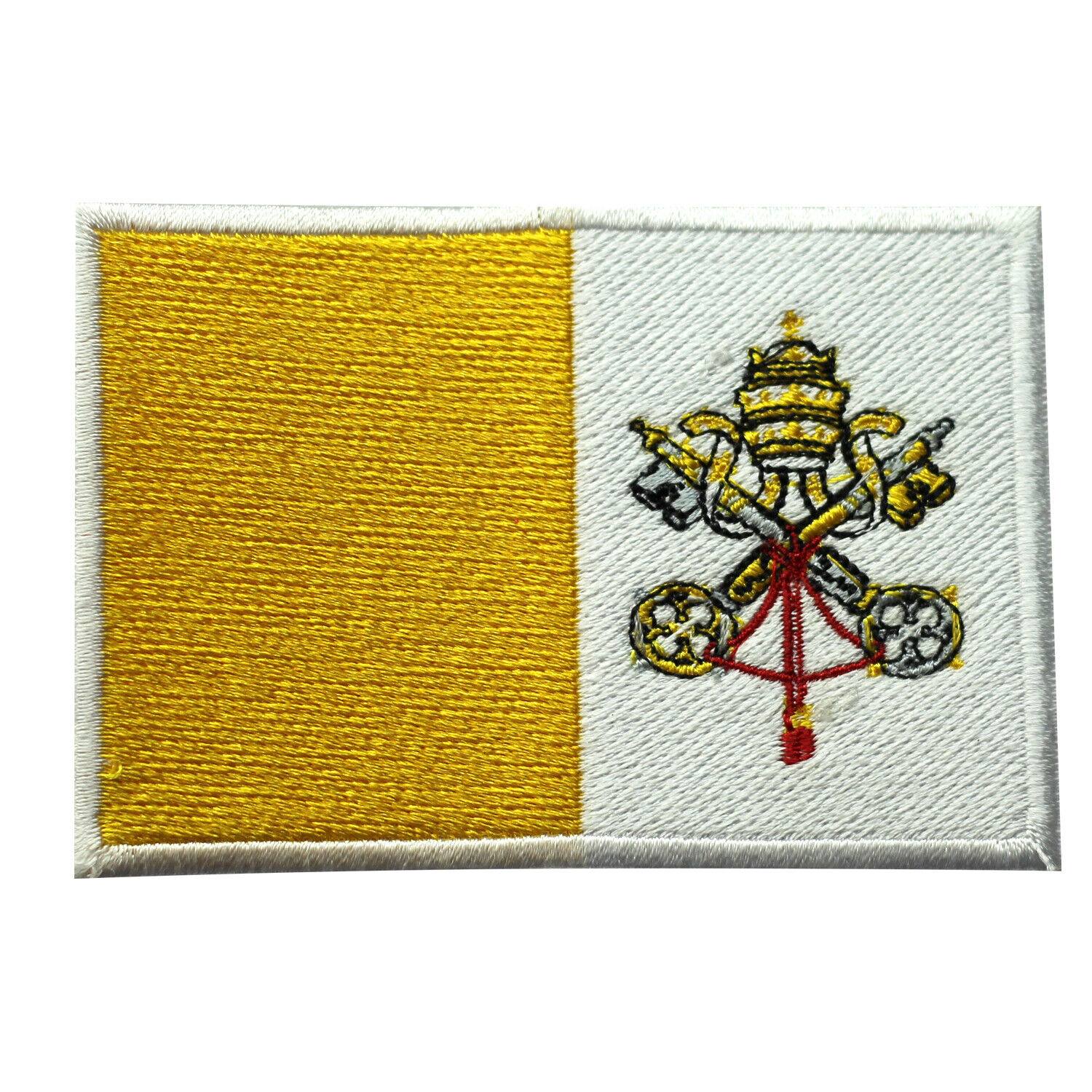 Vatican City Country Flag Patch Iron On Patch Sew On Badge Embroidered Patch