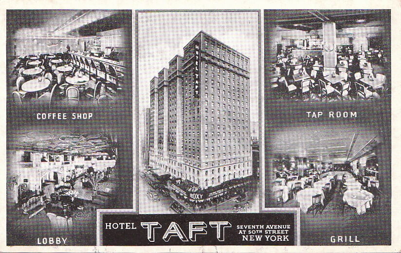  Postcard Hotel Taft New York City NY 