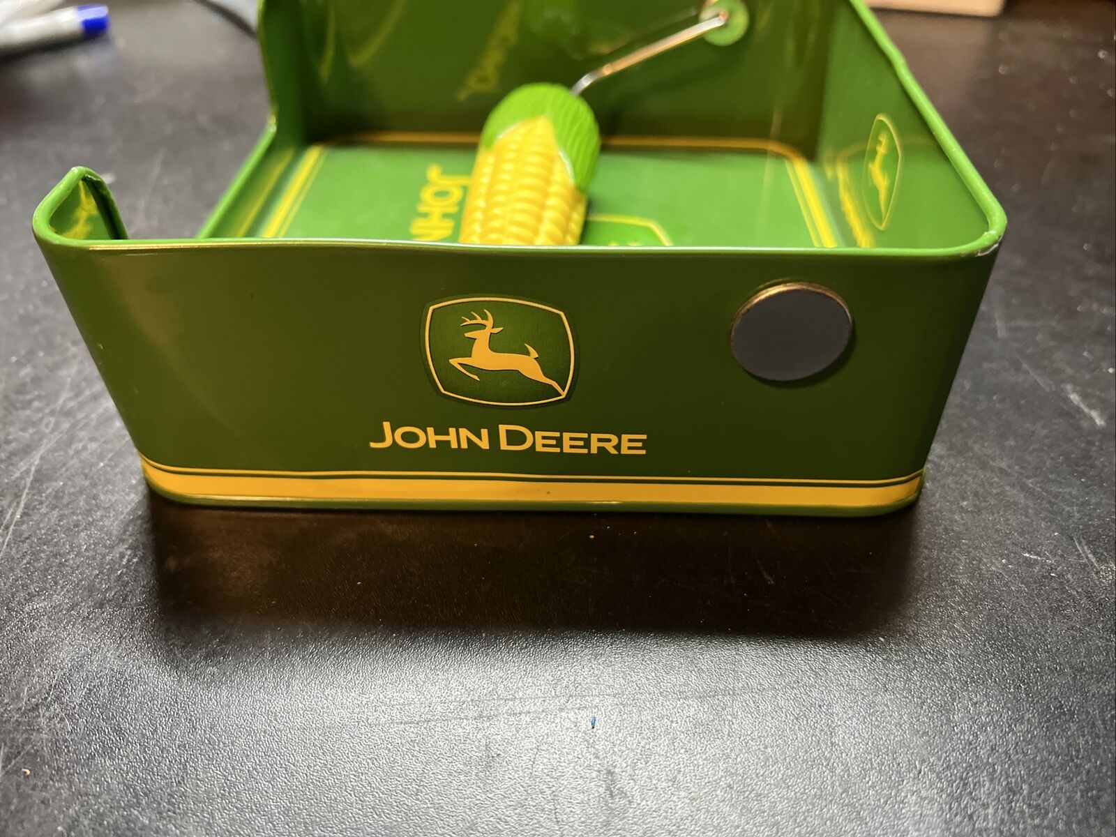 Genuine John Deere Napkin Holder ￼Corn Cob Picnic Tin Company