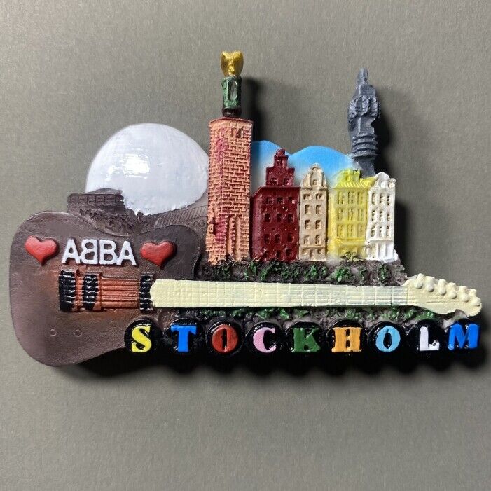 Stockholm Sweden Tourist Travel Souvenir 3D Resin Fridge Magnet GIFT IDEA