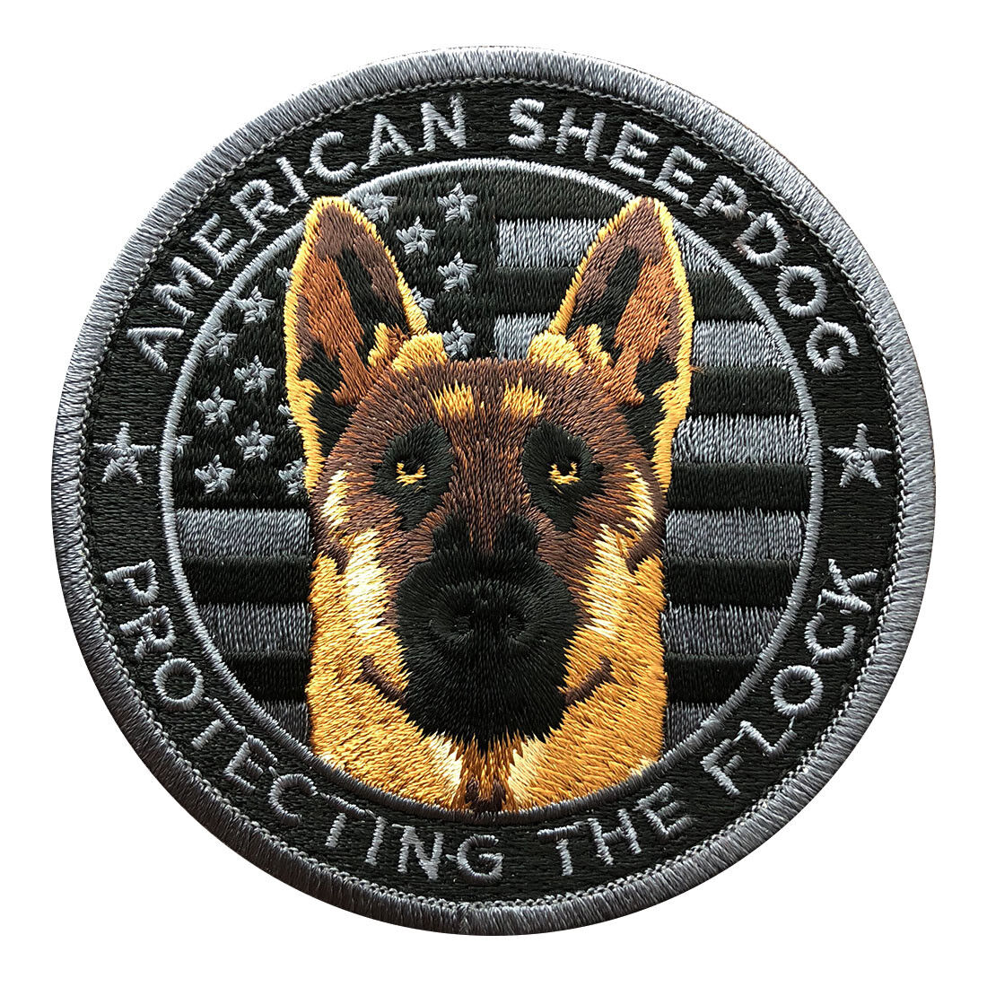 AMERICAN SHEEPDOG PROTECTING THE FLOCK  ACU HOOK PATCH (MTB47D) 3.0