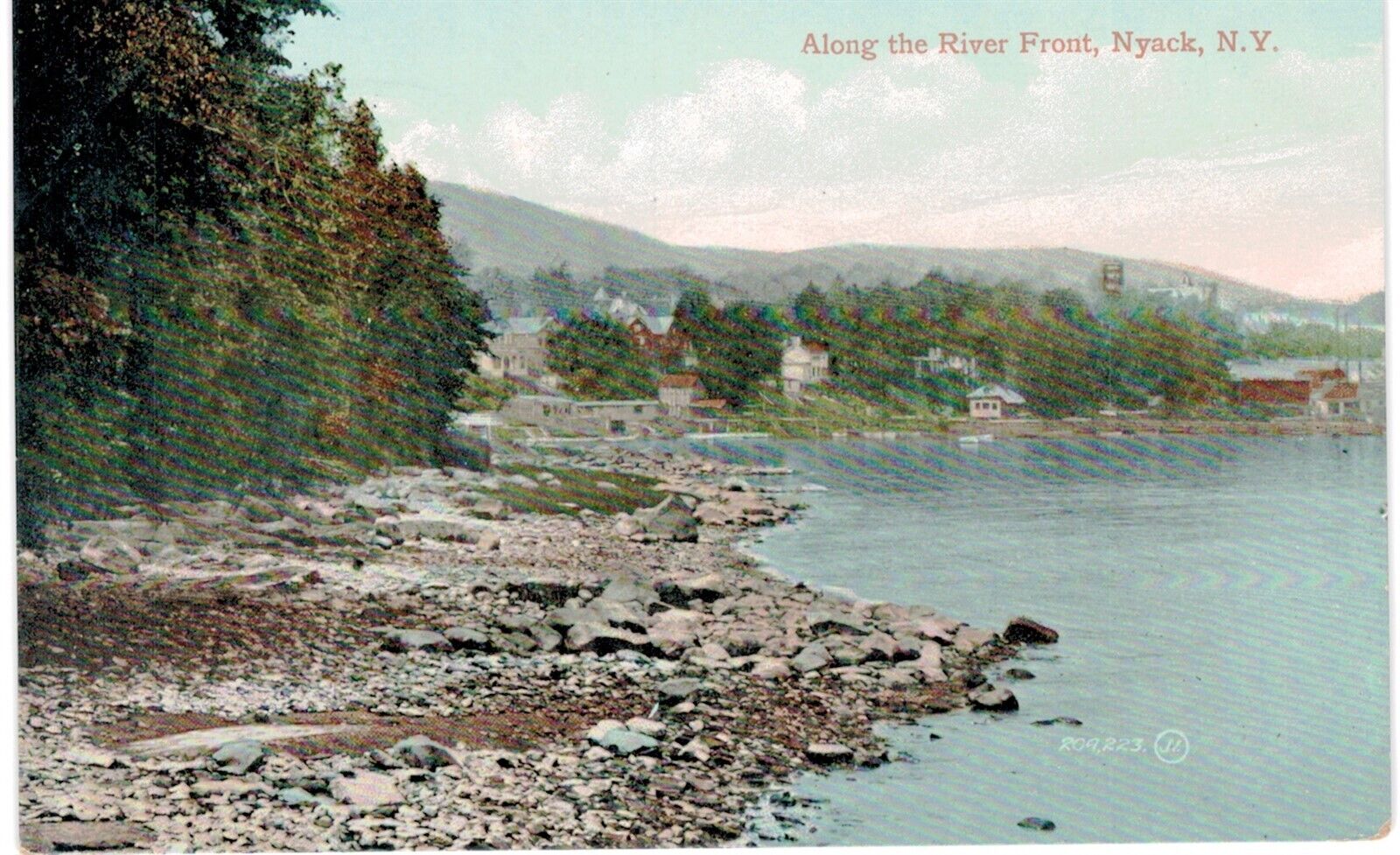 Nyack Along The River Front 1910 NY 