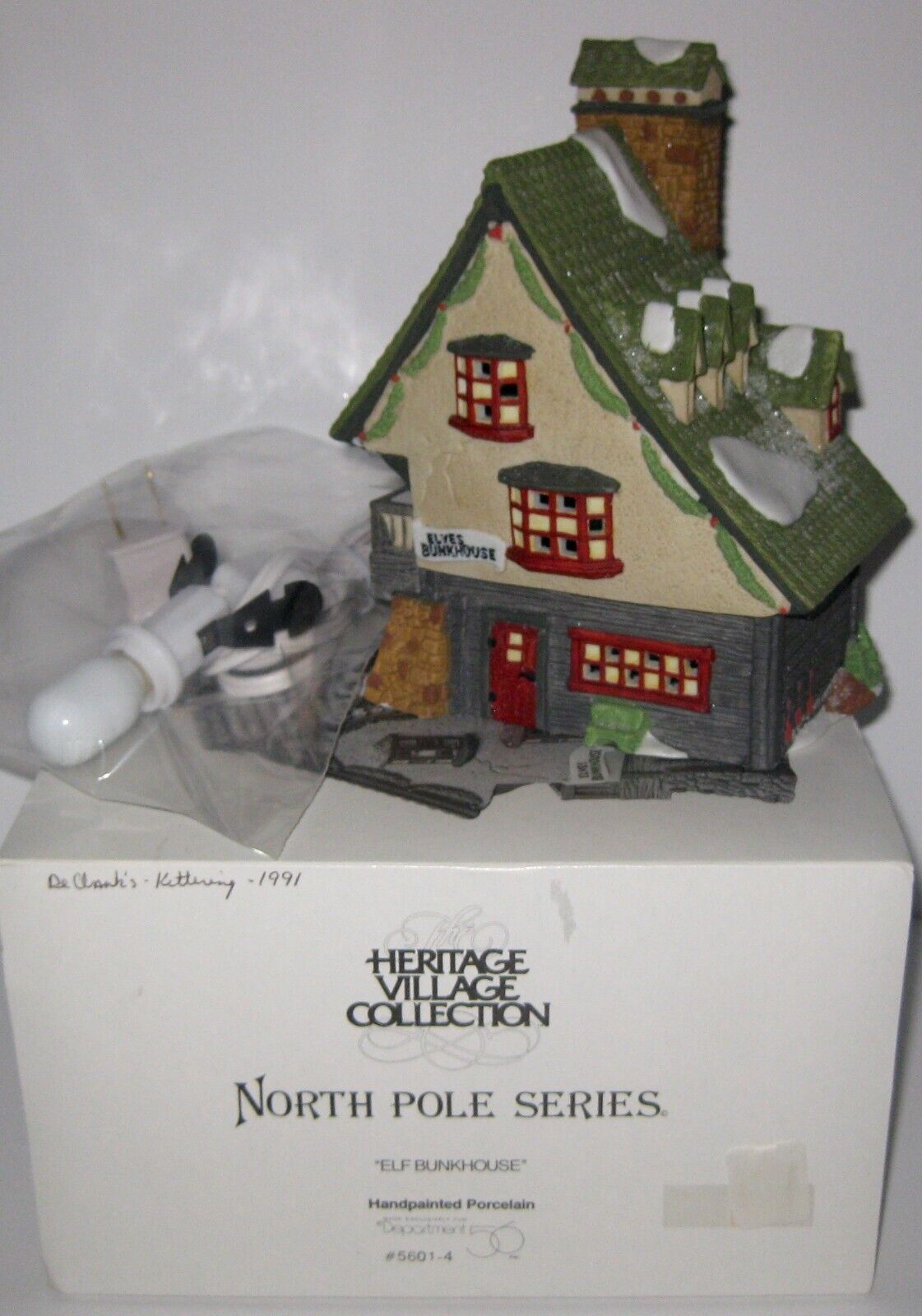 Dept 56 ELF BUNKHOUSE North Pole SERIES BOX Mint 1990 #5501-4 NEW?