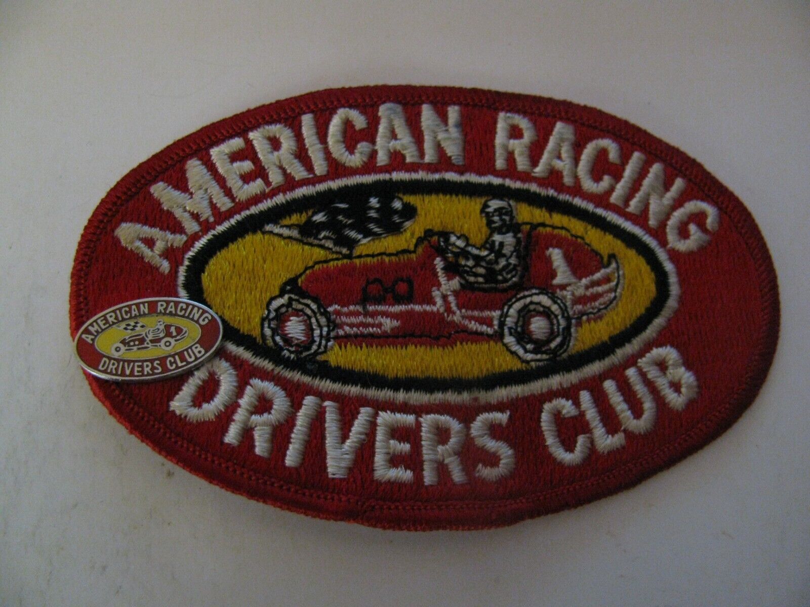 AMERICAN RACING DRIVERS CLUB  PIN AND 4.5\