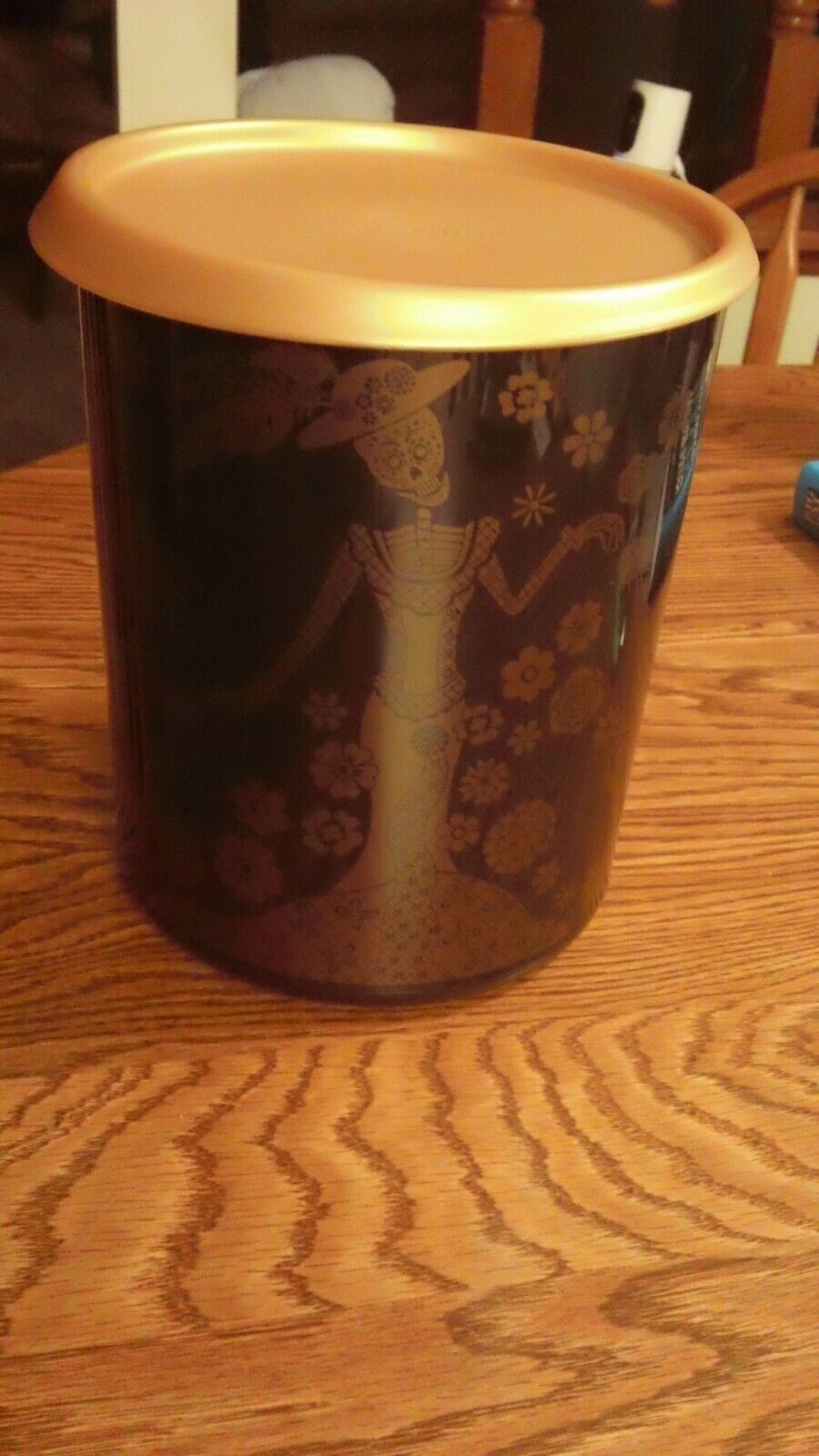 New Tupperware Dia De Los Muertos One Touch Canister 12-cup / 2.8L