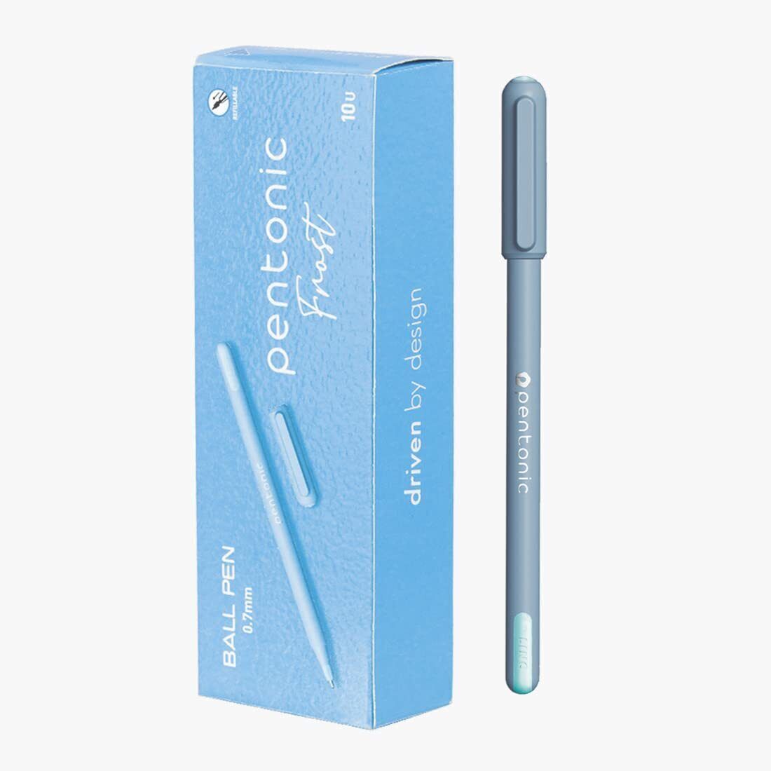 LINC Pentonic Frost Blue Ball Point Pen pack of 10 pcs