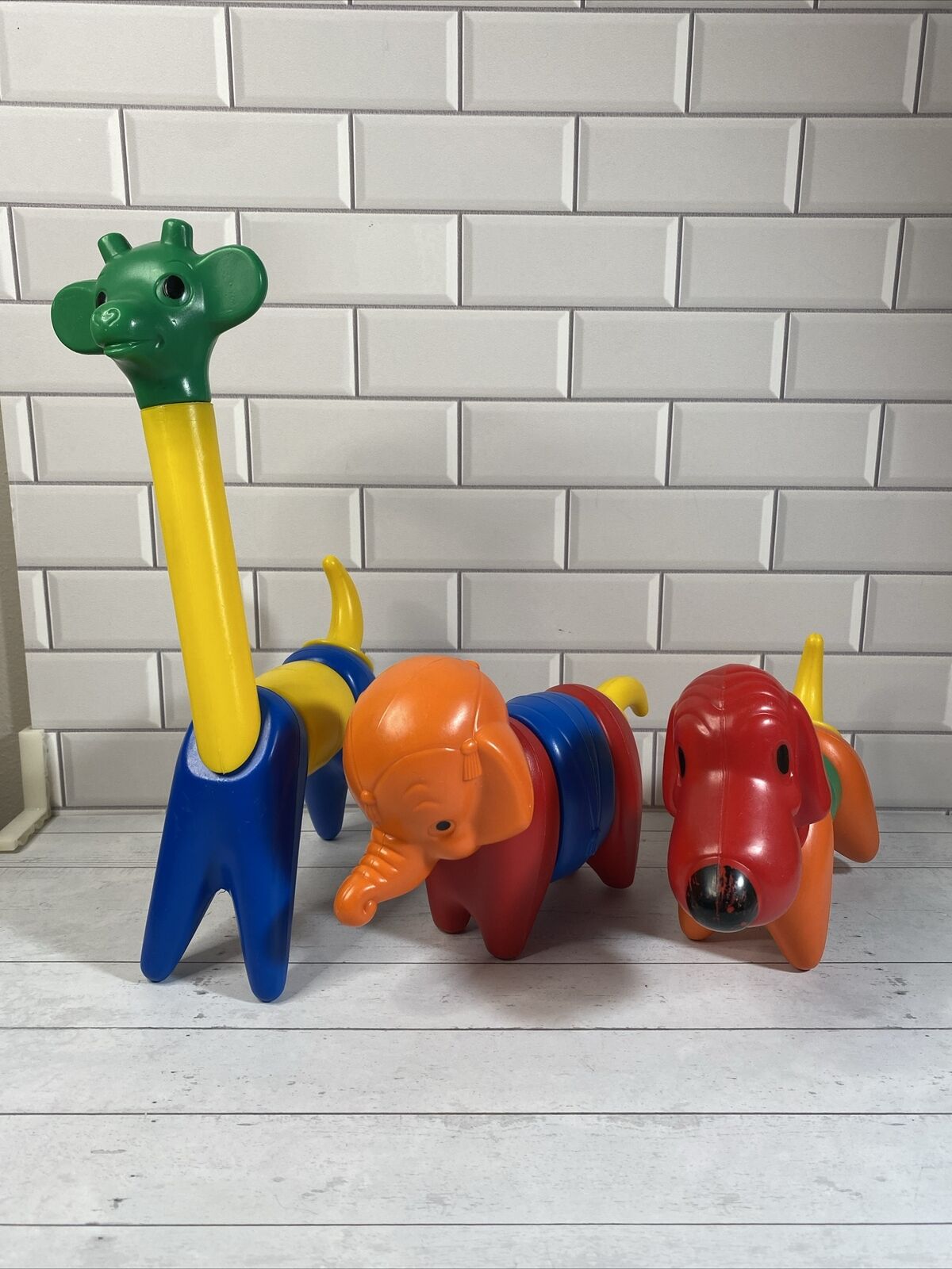 Vintage Tupperware Toys ZOO-IT-YOURSELF Animal Set TupperToy Animals Complete