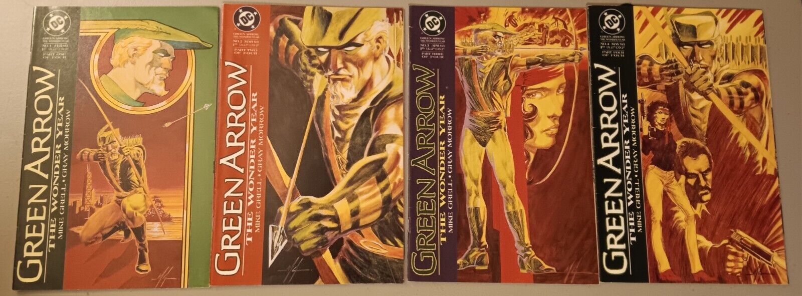 Green Arrow: The Wonder Years #1-4 Complete Story - 1993 Very Good Condtion