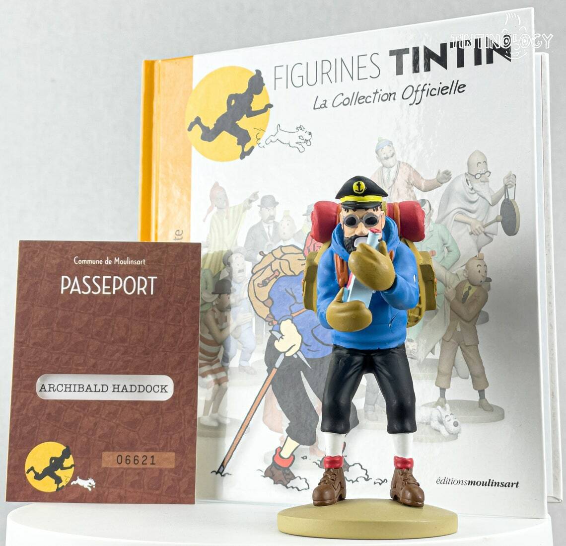 Tintin Figurines Officielle # 34 Hiking Haddock - Tibet Herge model ML Figure