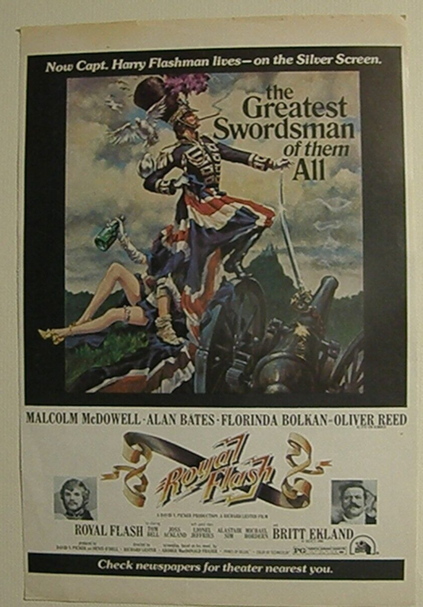Royal Flash Movie Print Ad Vintage Or. Cinema Art-Greatest Swordsman of them All