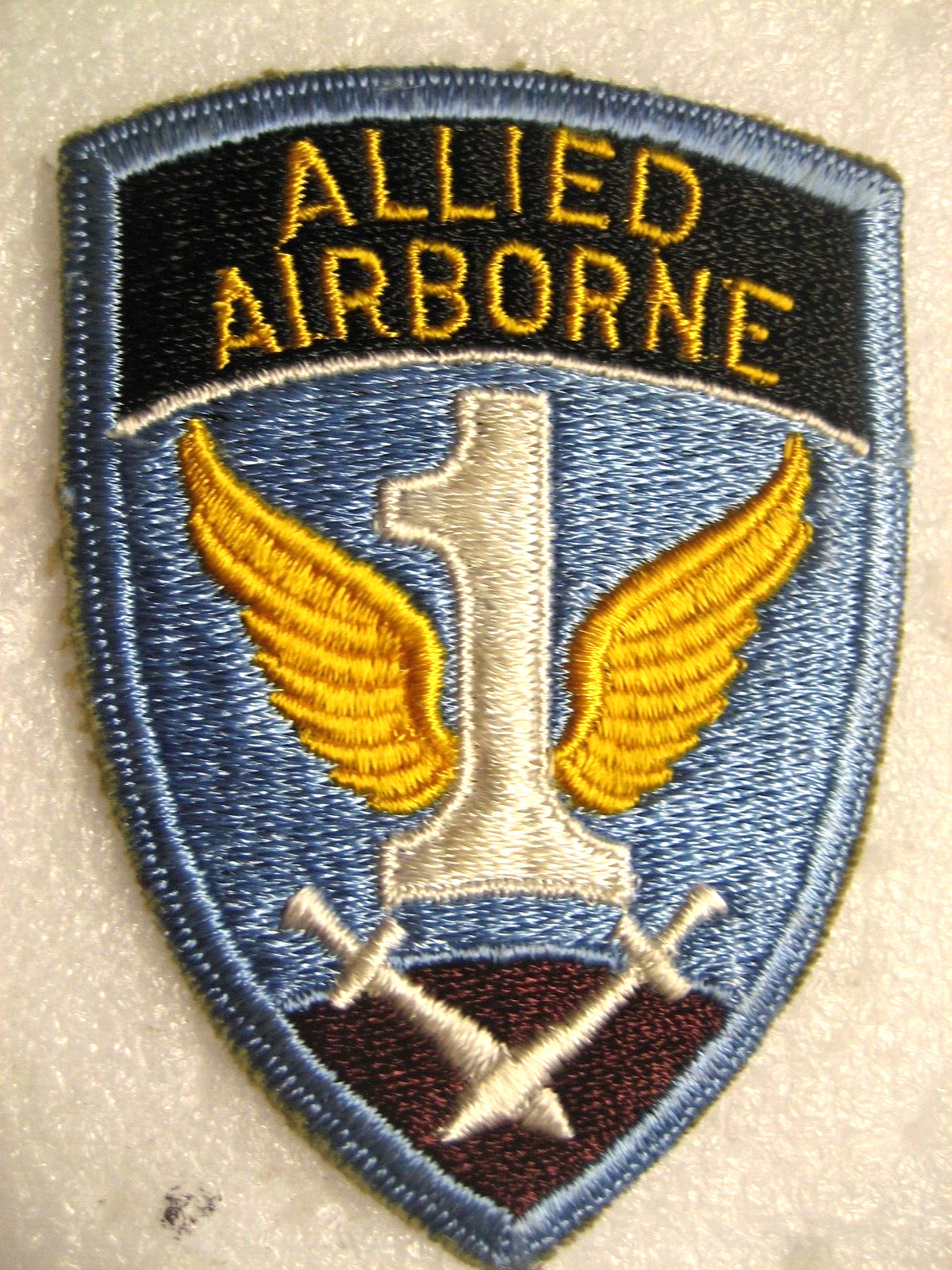 /US Army 1st Allied Airborne Patch, ww2, **