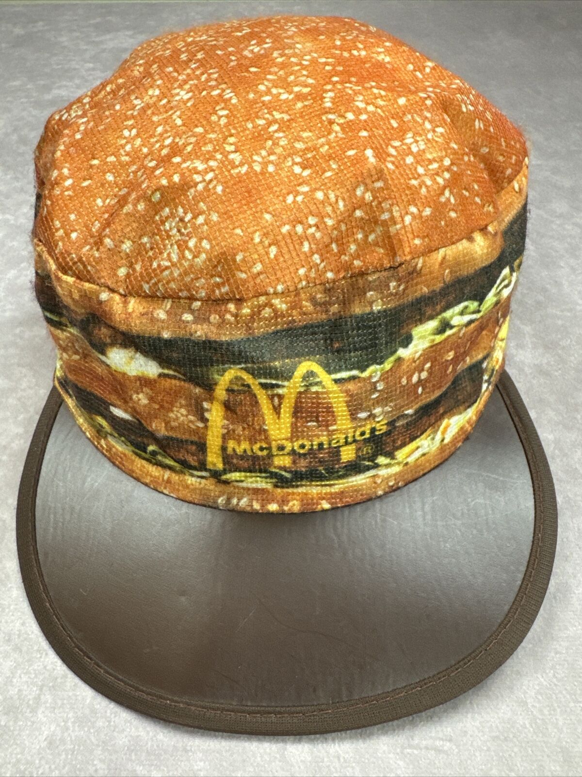 Vintage McDonald’s Big Mac 1984 Painters Hat Cap Made In USA