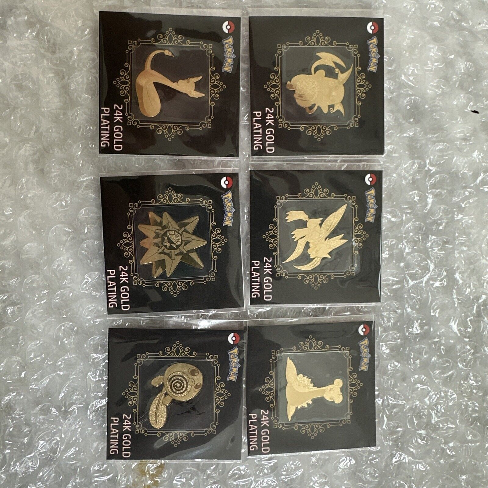 Pokémon 24k Gold Plated Stickers