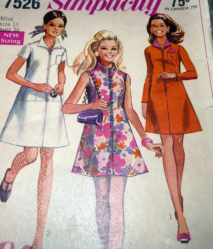 *LOVELY VTG 1960s DRESS Sewing Pattern 14/36