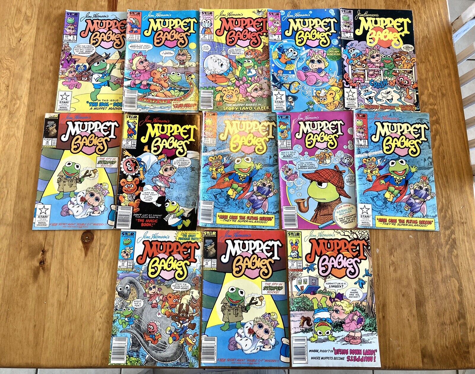 Muppet Babies Comic Lot- 13 Newsstand Editions Marvel 1980s