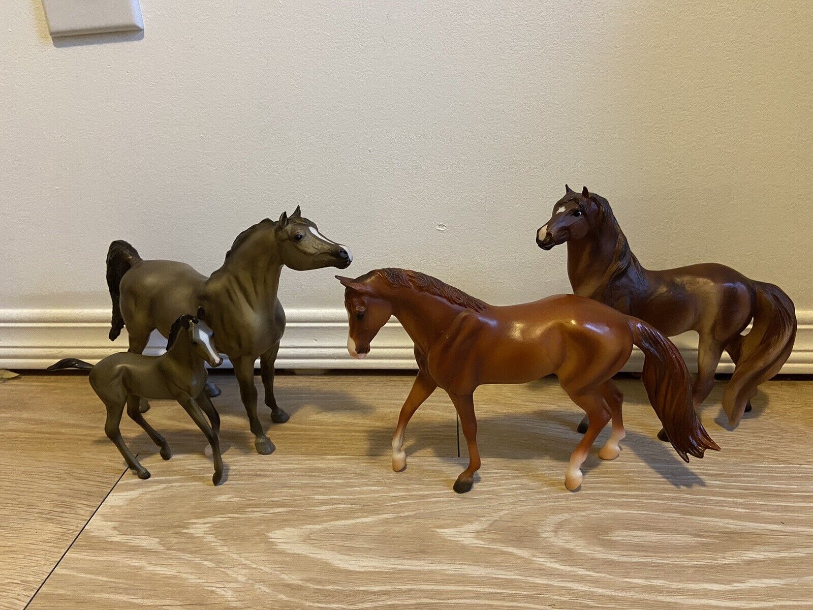 Model Horse Toy Lot Breyer/schleich/other Used Collection Of 26