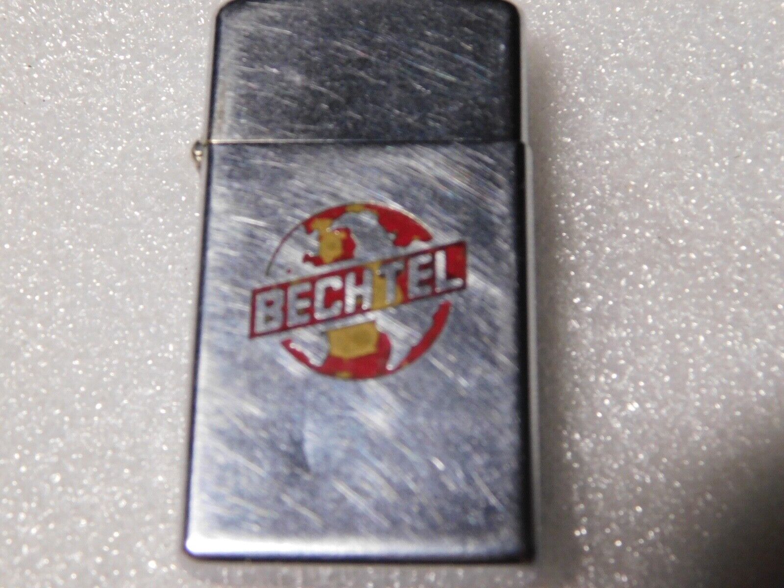 Vintage IIII Zippo IIII Lighter Advertising Bechtel Logo Lighter