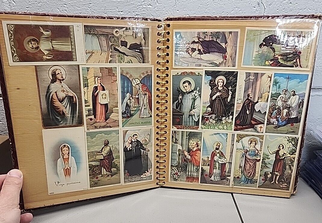 Huge Lot Of 125 Antique And Vintage Italian Holy Cards And Prayer Pamphlets  