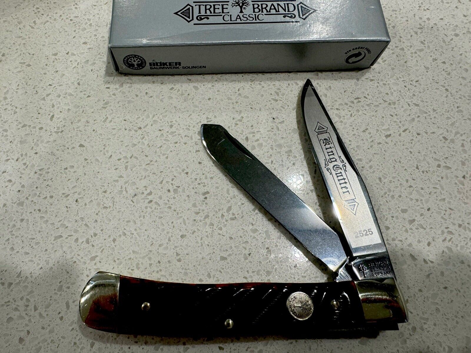 Boker Tree Brand Classic Knife Model 2525 WBB Trapper. New In Box. German Made