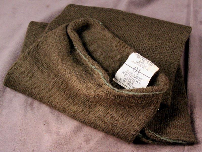 Vintage Viet Nam Era Army 100% Wool Scarf Class 1