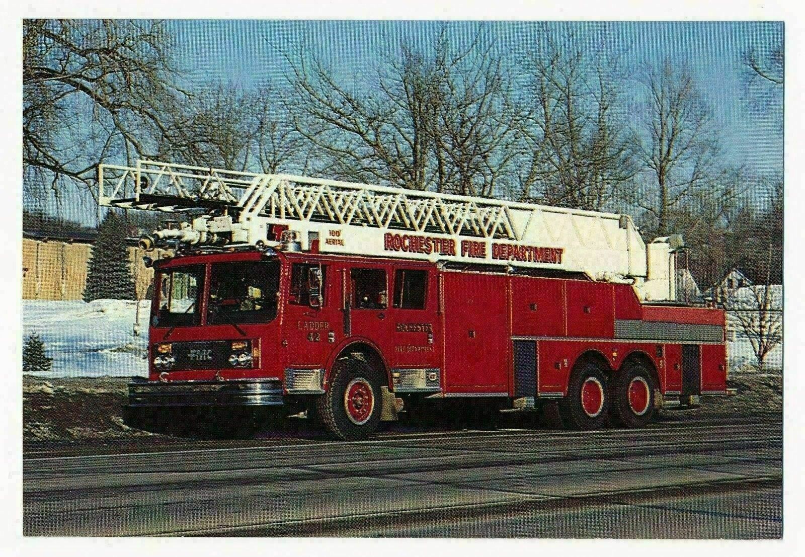 Aerial Ladder Firetruck, Rochester, Minnesota Fire Department
