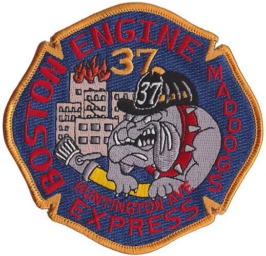 Boston Engine 37 Maddogs Huntington Ave. Express NEW Fire Patch