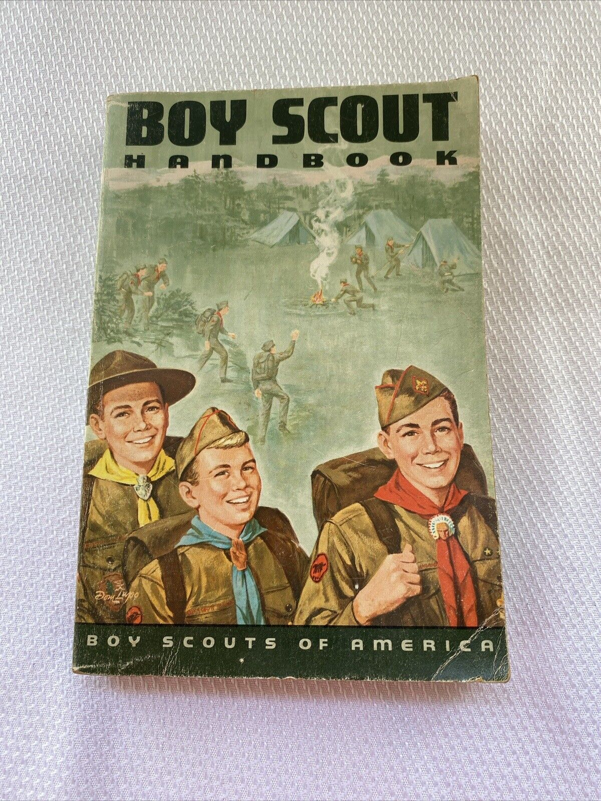 Vintage 1970 Boy Scout Handbook A Boy Scouts of America Book -Water Stained