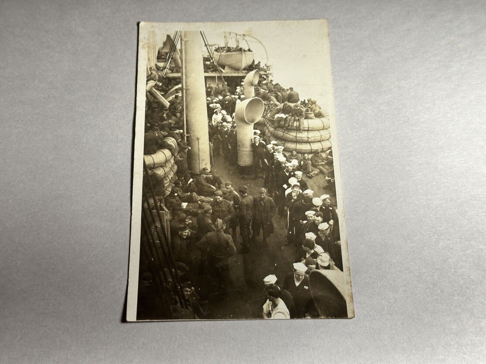 Real Photo Post Card PC Military Ship U.S. Navy WWI