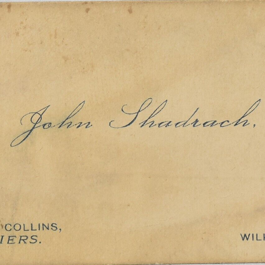 1900s John Shadrach & Collins Clothiers Store Shop Wilkes Barre Pennsylvania