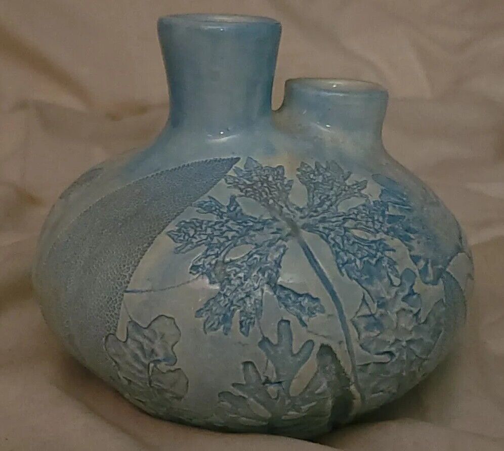 Rare Vintage Fred Devlin Vase Floral Design 20th Century  c/a 1970's