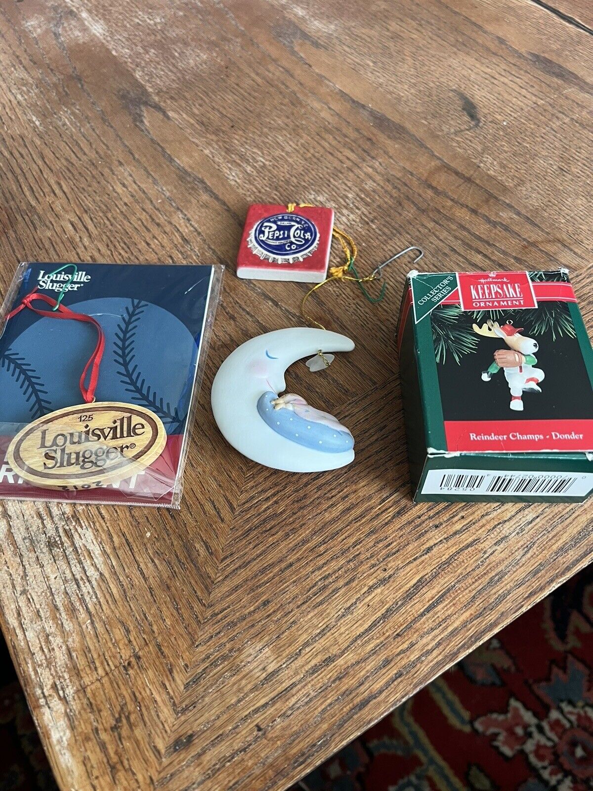 Lot Of Four Various Christmas Ornaments 