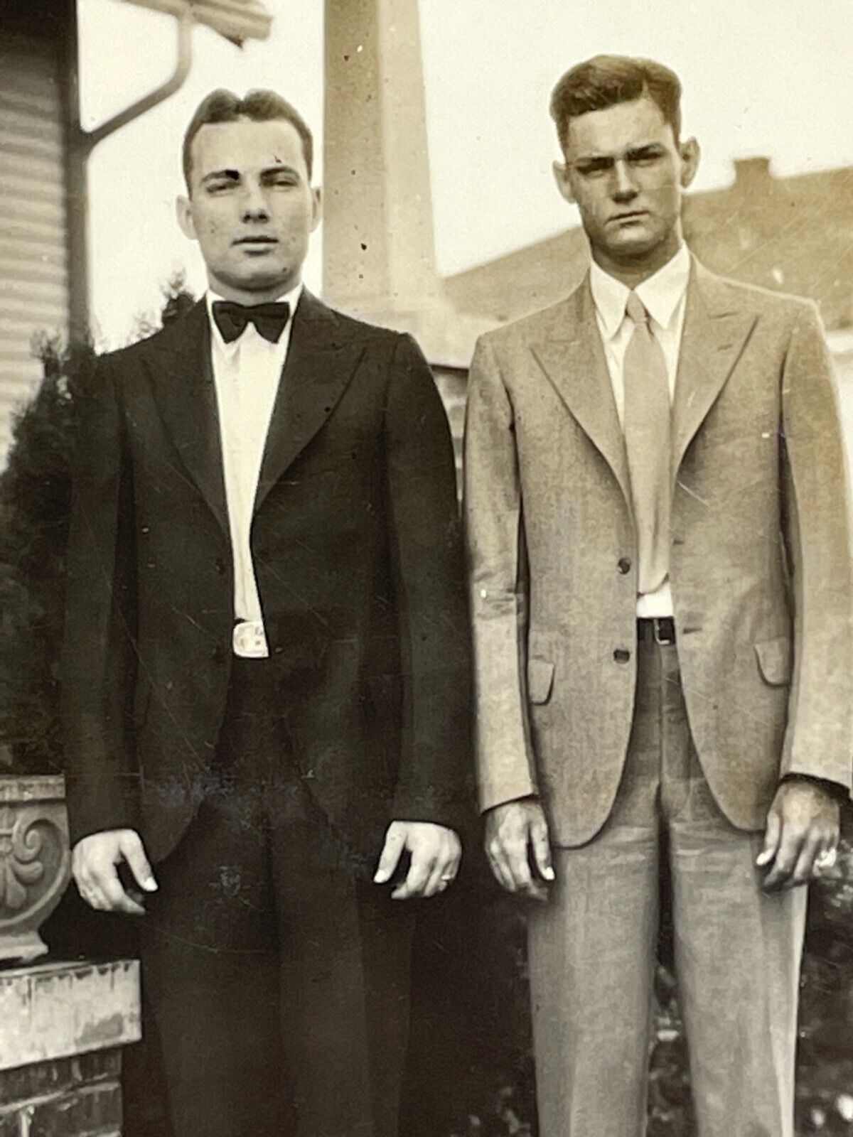 PA Photograph Two Handsome Men Suits 1930\'s Portrait