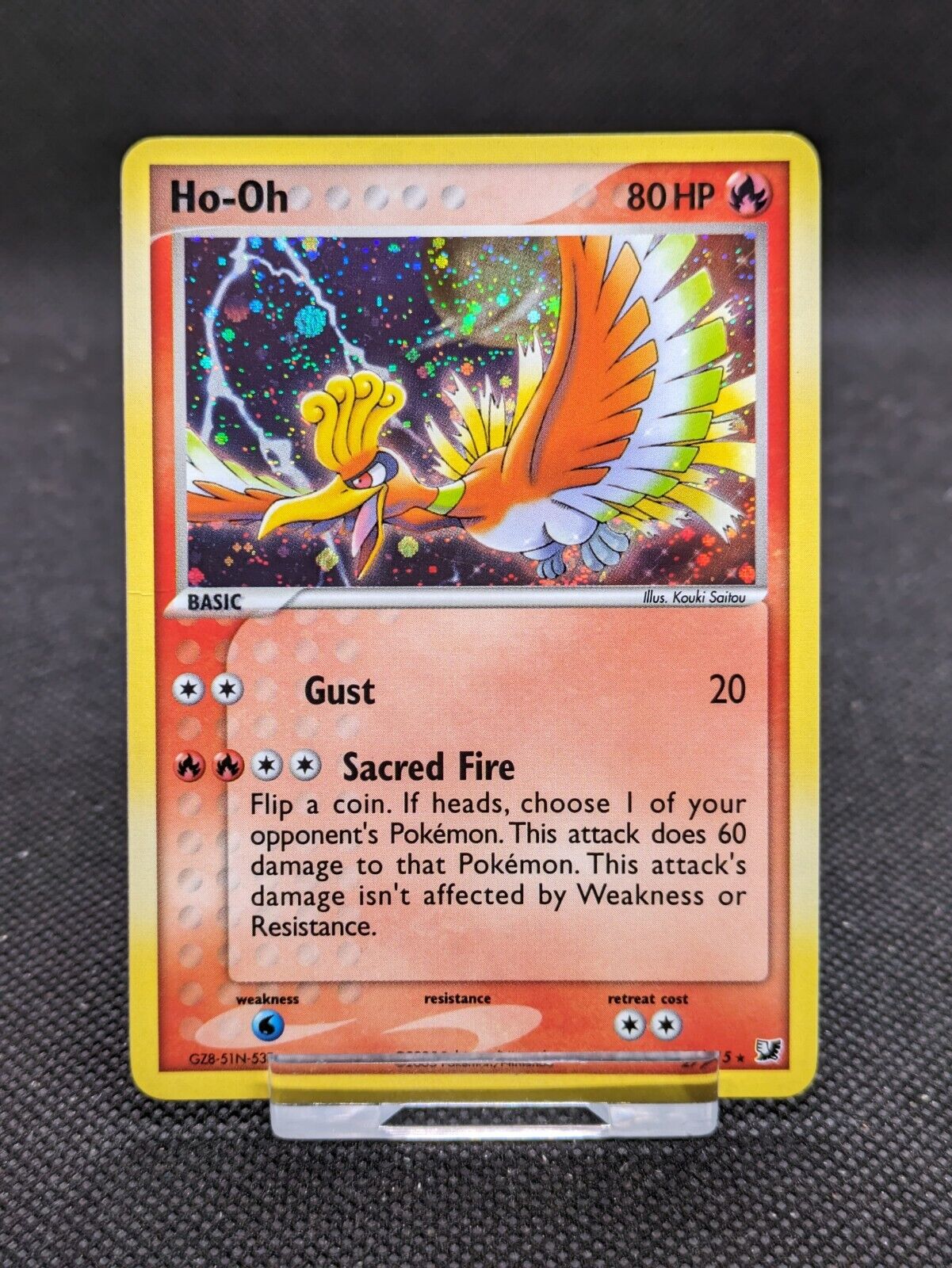 Pokemon EX Unseen Forces Ho-Oh Holo 27/115 SWIRL NM/M 