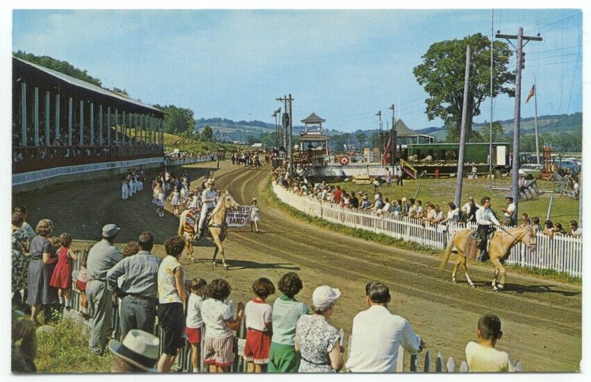 Barton VT Oleans County Fair Vintage Postcard Vermont