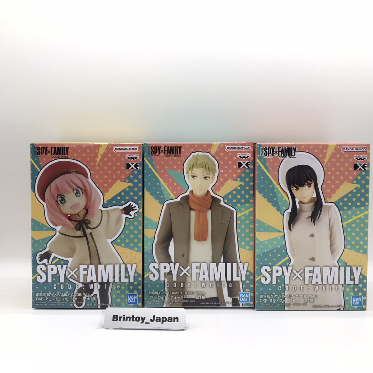 Spy x Family Loid Yor Anya Forger Figure Set of 3 DXF The Move CODE: White Japan