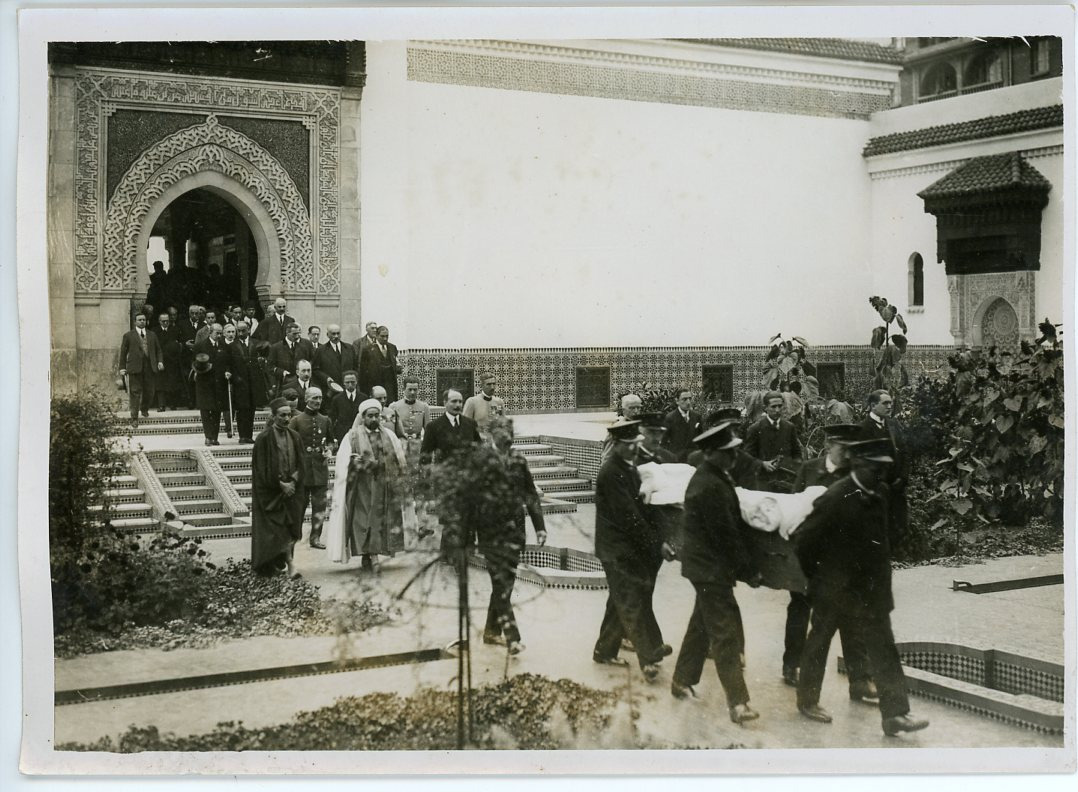 Meurisse, France Funeral of Abdel Khaliq Sarwat Pasha Vintage Silver Print