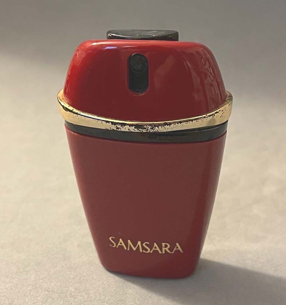 Vintage GUERLAIN Samsara Parfum Perfume Extrait Purse Size Spray 7.5 ml 25% Left