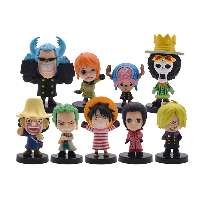 9pcs Set One Piece PVC Action Figure Toys Collectible Doll Figurines Model Gifts