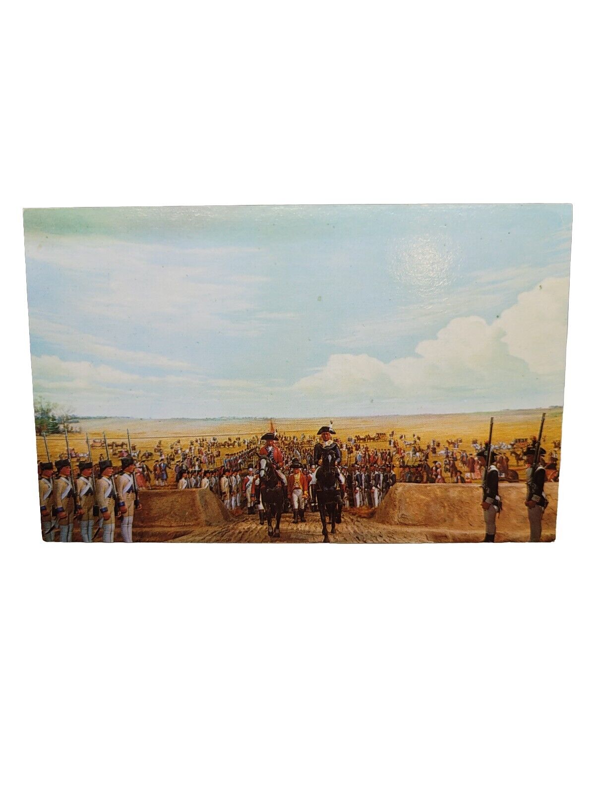 Postcard Surrender at Yorktown in 1781